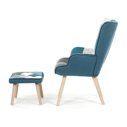 Relaxační křeslo Autronic vícebarevná, látka, AK-305B PWBL2 (3)