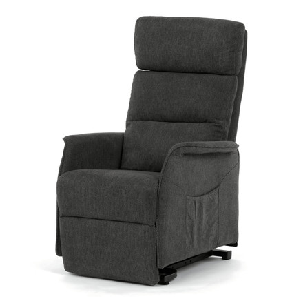 Relaxační křeslo Autronic elektrické kabelové ovládání, šedá, látka, TV-L8960 GREY2