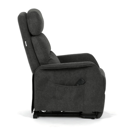 Relaxační křeslo Autronic elektrické kabelové ovládání, šedá, látka, TV-L8960 GREY2 (11)