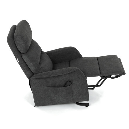 Relaxační křeslo Autronic elektrické kabelové ovládání, šedá, látka, TV-L8960 GREY2 (17)