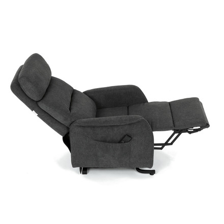 Relaxační křeslo Autronic elektrické kabelové ovládání, šedá, látka, TV-L8960 GREY2 (18)