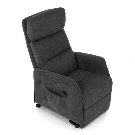 Relaxační křeslo Autronic elektrické kabelové ovládání, šedá, látka, TV-L8960 GREY2 (19)