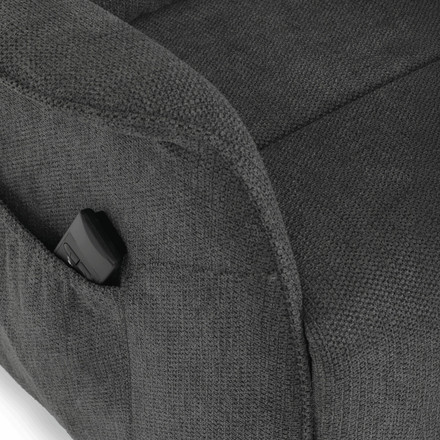 Relaxační křeslo Autronic elektrické kabelové ovládání, šedá, látka, TV-L8960 GREY2 (24)