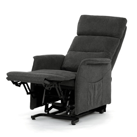 Relaxační křeslo Autronic elektrické kabelové ovládání, šedá, látka, TV-L8960 GREY2 (4)