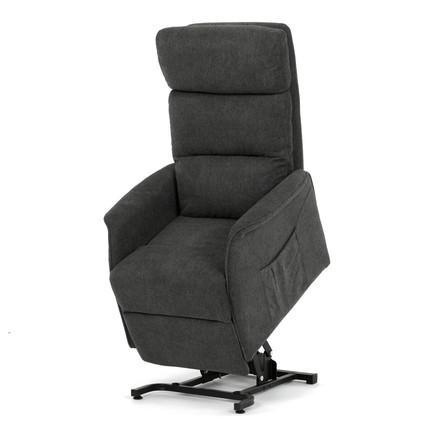 Relaxační křeslo Autronic elektrické kabelové ovládání, šedá, látka, TV-L8960 GREY2 (5)