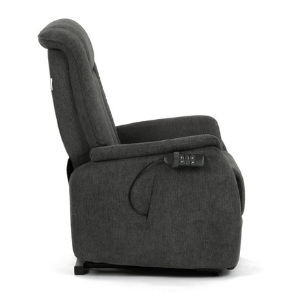 Polohovací křeslo Autronic elektrické kabelové ovládání, šedá, látka, TV-L8963 GREY2 (11)