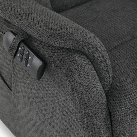 Polohovací křeslo Autronic elektrické kabelové ovládání, šedá, látka, TV-L8963 GREY2 (24)