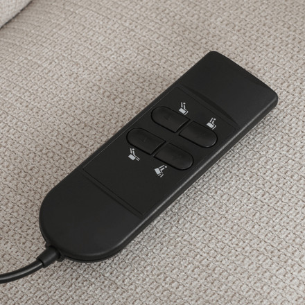 Polohovací křeslo Autronic elektrické kabelové ovládání, béžová, látka, TV-L8963 CRM2 (26)