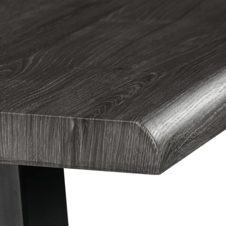 Moderní jídelní stůl Autronic 140x80cm, mdf, šedý dub, HT-F4514 GREY (8)