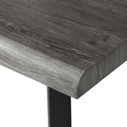 Moderní jídelní stůl Autronic 160x90cm, mdf, šedý dub, HT-F4516 GREY (9)