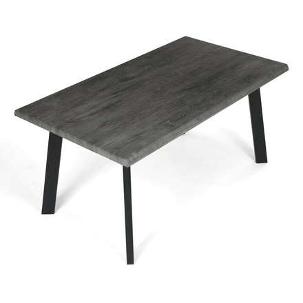 Moderní jídelní stůl Autronic 160x90cm, mdf, šedý dub, HT-F4516 GREY (7)