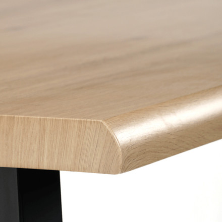 Moderní jídelní stůl Autronic 140x80cm, mdf, divoký dub, HT-F4514 OAK (8)