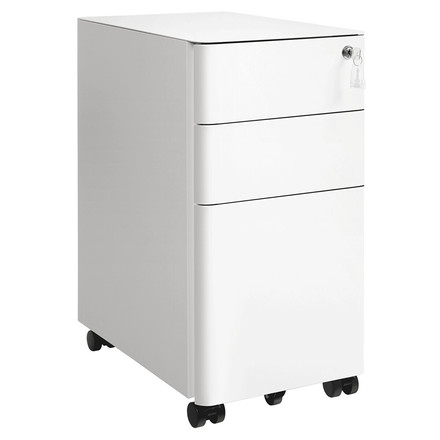 Kancelářský kontejner Autronic 30x46x59cm, kov, bílá, AUK-E1130 WT