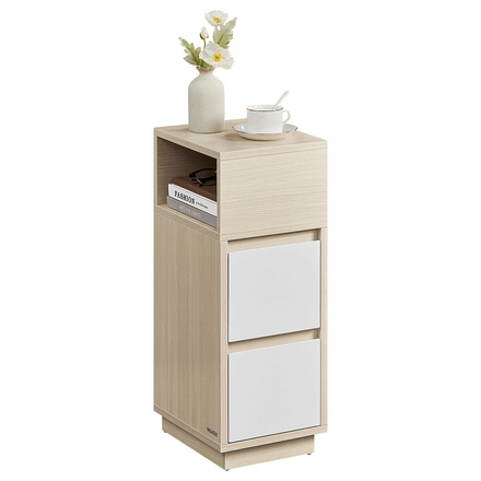 Odkládací stolek Autronic 25x30x65cm, mdf, bělený dub, ANT-E1065 BUK