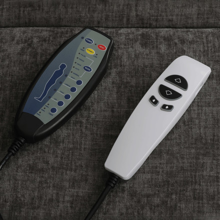 Polohovací křeslo Autronic elektrické kabelové ovládání, šedá, látka, TV-H9727 GREY2 (24)