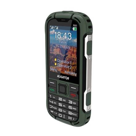 Mobilní telefon Aligator R60 eXtremo Green (1)