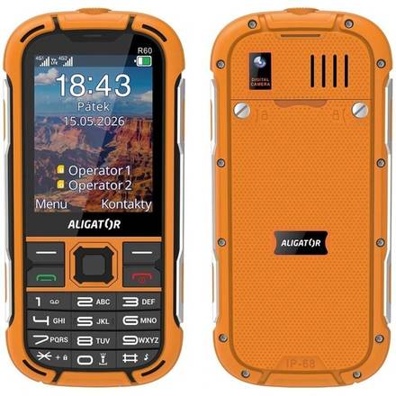 Mobilní telefon Aligator R60 eXtremo Orange