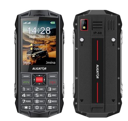 Mobilní telefon Aligator R45 eXtremo Black Red