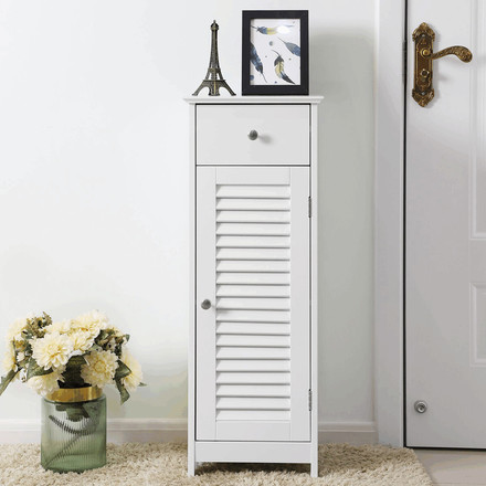 Koupelnová skříňka Autronic 32x30x87cm, mdf, bílá, AUK-E1143 WT (2)