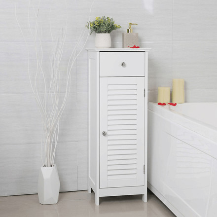 Koupelnová skříňka Autronic 32x30x87cm, mdf, bílá, AUK-E1143 WT (3)