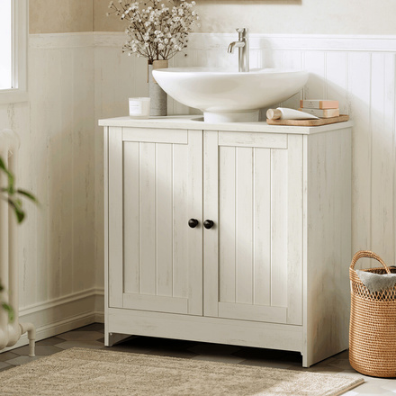 Koupelnová skříňka Autronic 60x30x61cm, mdf, bílá, AUK-E1155 WT (3)