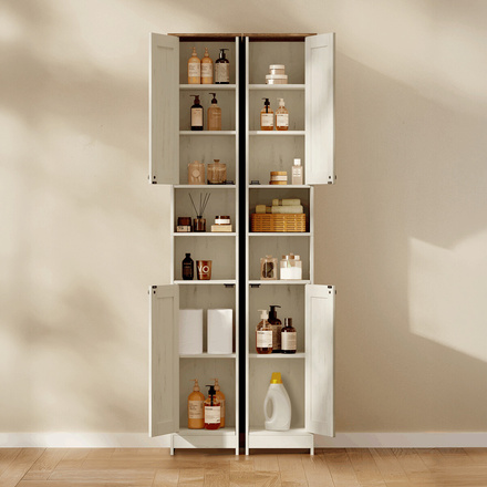 Koupelnová skříňka Autronic 30x30x170cm, mdf, bílá, AUK-E1166 WT (1)