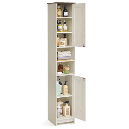 Koupelnová skříňka Autronic 30x30x170cm, mdf, bílá, AUK-E1166 WT (6)