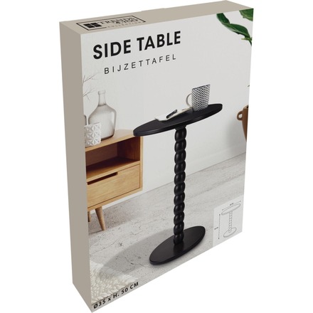 Odkládací stolek Homestyling KO-HZ1251920 Černý 35 × 50 cm černá (2)