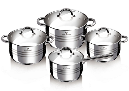 Sada nádobí Blaumann BL-3115 nerez 8 ks Jumbo Gourmet line