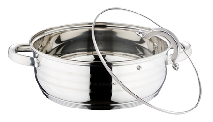 Pekáč / kastrol s poklicí Blaumann BL-1001 nerez 20 cm Gourmet Line (2)