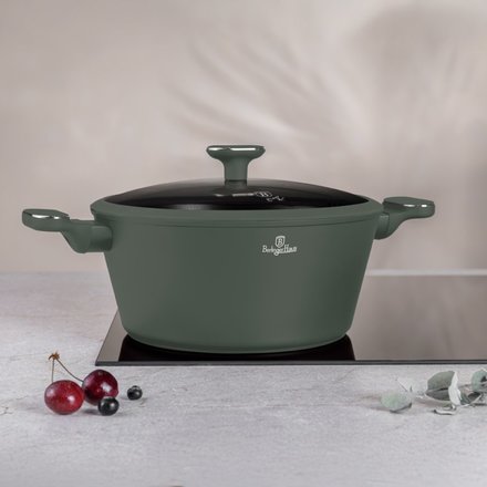 Sada nádobí s titanovým povrchem Berlingerhaus BH-8207 10 ks Matte green Collection (6)