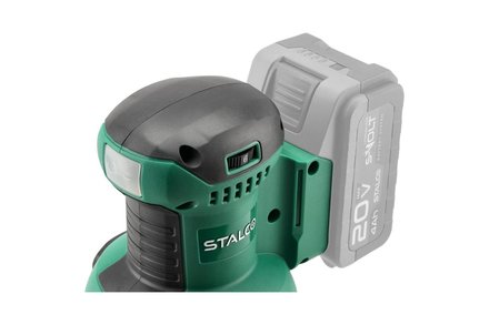 Excentrická aku bruska Stalco ESS20-125, 20V, S-VOLT (1)