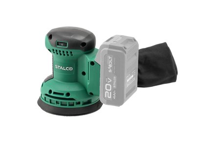 Excentrická aku bruska Stalco ESS20-125, 20V, S-VOLT (3)