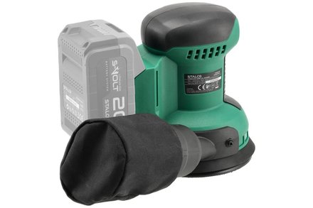 Excentrická aku bruska Stalco ESS20-125, 20V, S-VOLT (4)