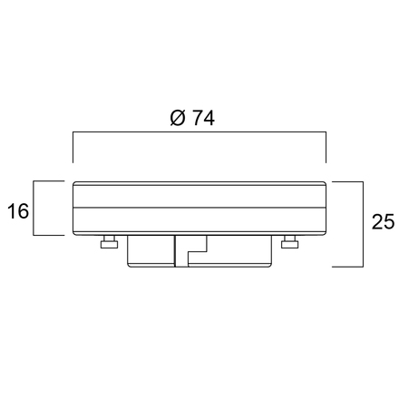 LED žárovka Sylvania (0029697) GX53 4000K, 6,5W, 650lm (1)