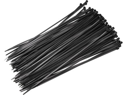 Stahovací pásky Extol Craft (95951) stahovací pásky černé, 150x2,5mm, 50ks, nylon