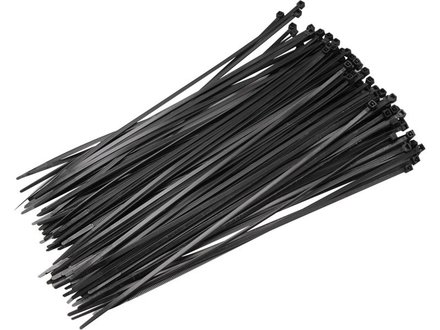 Stahovací pásky Extol Craft (95954) stahovací pásky černé, 250x4,8mm, 50ks, nylon