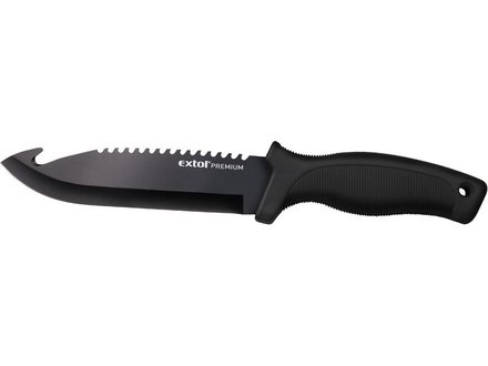 Nůž lovecký Extol Premium (8855302) 270/150mm, nerez, s nylonovým pouzdrem