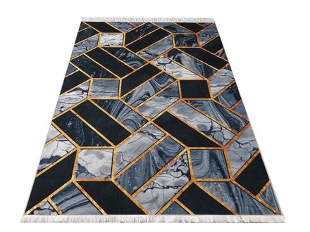 Kusový koberec Dywanopol BLACK AND GOLD 04 černozlatý, 160 x 220 cm