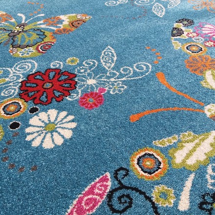 Kusový koberec Dywanopol BELLA 114 modrý, 200 x 290 cm (3)