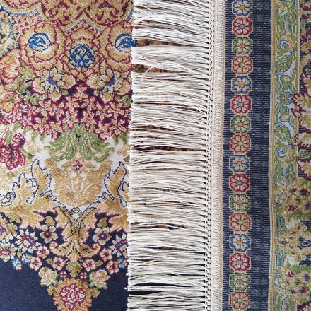 Kusový koberec Dywanopol EXCLUSIVE Qum Silk 01 v námořnické barvě, 160 x 230 cm (1)