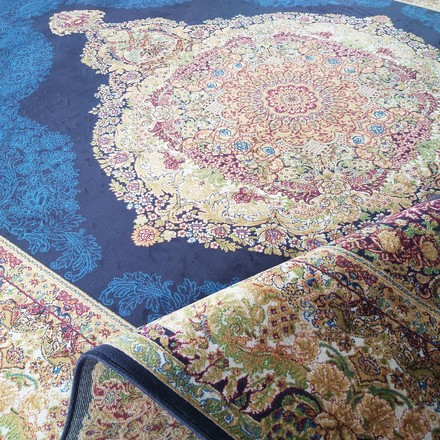 Kusový koberec Dywanopol EXCLUSIVE Qum Silk 01 v námořnické barvě, 160 x 230 cm (2)