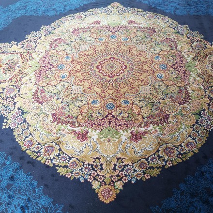 Kusový koberec Dywanopol EXCLUSIVE Qum Silk 01 v námořnické barvě, 160 x 230 cm (4)