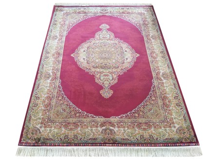 Kusový koberec Dywanopol EXCLUSIVE Qum Silk 01 červený, 160 x 230 cm