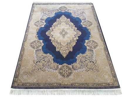 Kusový koberec Dywanopol EXCLUSIVE Qum Silk 02 v námořnické barvě, 160 x 230 cm
