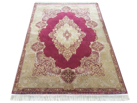 Kusový koberec Dywanopol EXCLUSIVE Qum Silk 02 červený, 160 x 230 cm