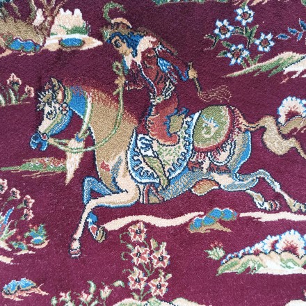 Kusový koberec Dywanopol EXCLUSIVE Qum Silk 10 červený, 200 x 300 cm (4)