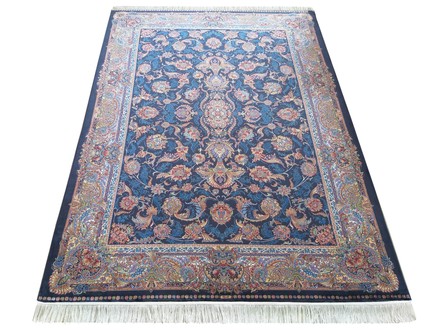 Kusový koberec Dywanopol EXCLUSIVE Qum Silk 08 v námořnické barvě, 160 x 230 cm