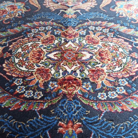 Kusový koberec Dywanopol EXCLUSIVE Qum Silk 08 v námořnické barvě, 160 x 230 cm (4)