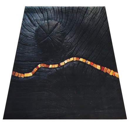 Kusový koberec Dywanopol BLACK AND GOLDN 11, 120 x 180 cm